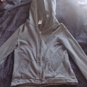 Abercrombie & Fitch Kids Gray Full-Zip Hoodie